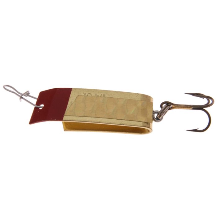Колеблющаяся блесна Luhr Jensen Super Duper Magnum Casting Spoon - Brass/Gold Prism, 1/4oz