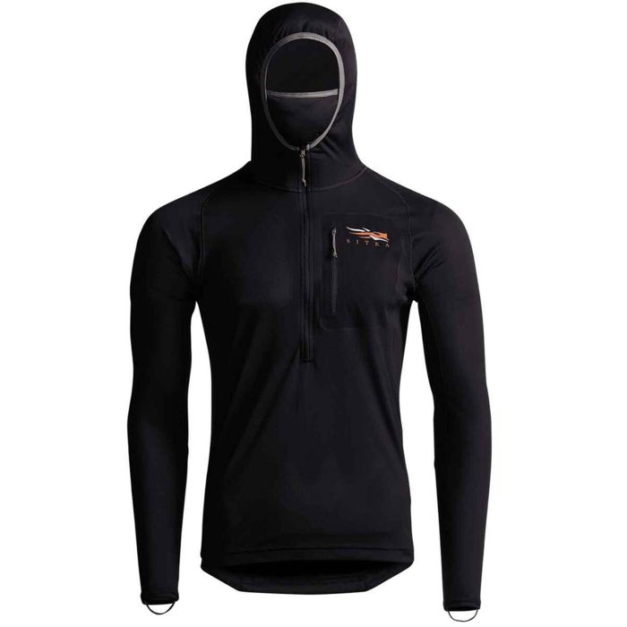 Рыболовная рубашка Sitka Gear Sitka Core Lite Hoodie - Sitka Black - XXL