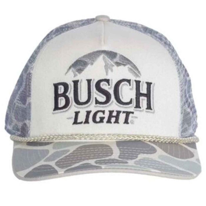 Головной убор Busch Light Men's Camo Logo Rope Hat - White/Camo - One Size Fits Most