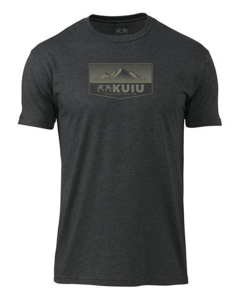 Рыболовная рубашка KUIU Ultralight Mountain Logo T-Shirt | Charcoal