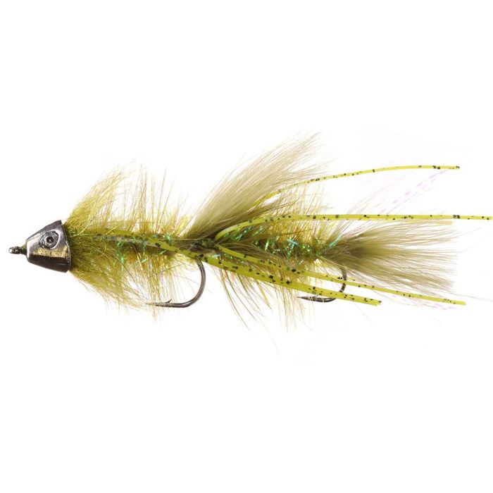 Мушки RoundRocks Sculpinator Leech Streamer Fly - Olive, Size 6