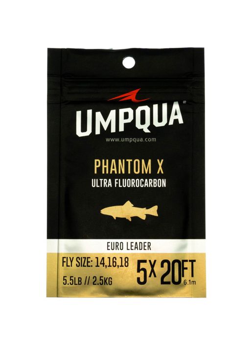 Поводковый материал Umpqua Phantom X Euro Nymph Leader - 20' 6x