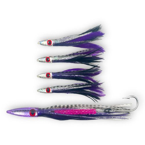Троллинговый тизер Purple-Black Heavy Tuna Hunter Chain