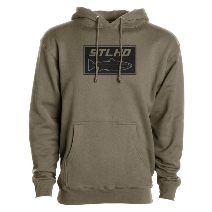 Рыболовная рубашка STLHD GEAR STLHD Men's Tidewater Army Green Premium Hoodie