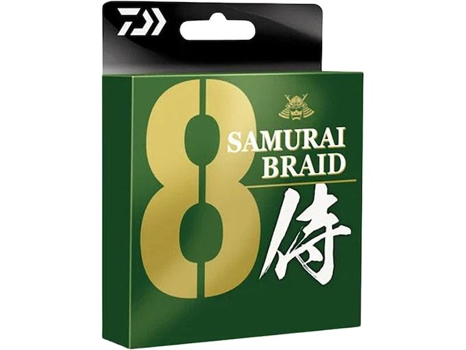 Плетёный шнур Daiwa Samurai X8 Braided Fishing Line 65lb 330yd Dark Green