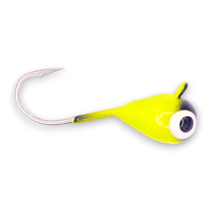 Зимняя приманка Kenders Outdoors CHARTREUSE BLACK BRIGHT UV TUNGSTEN JIG
