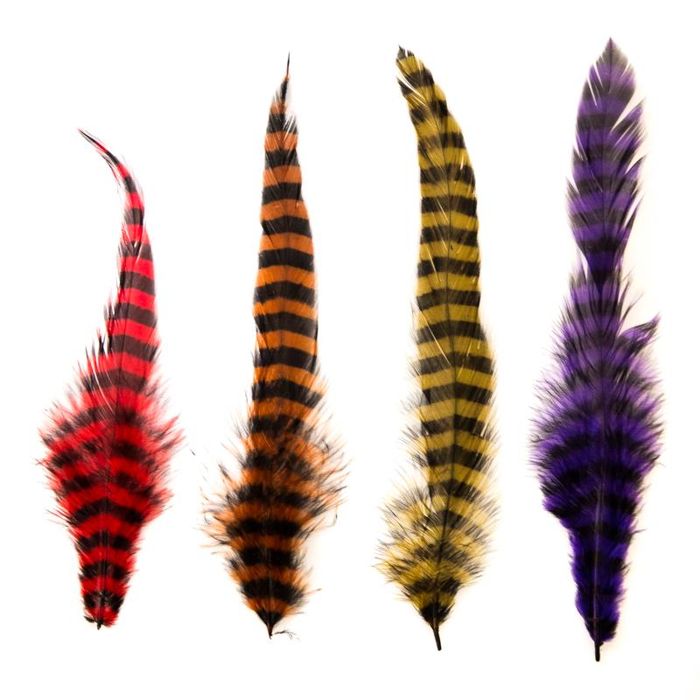 Мушки Montana Fly Co Barred Schlappen - Purple and Black / One Size