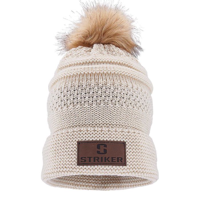 Головной убор Striker Women's Bemidji Fur Pom Hat - Ivory