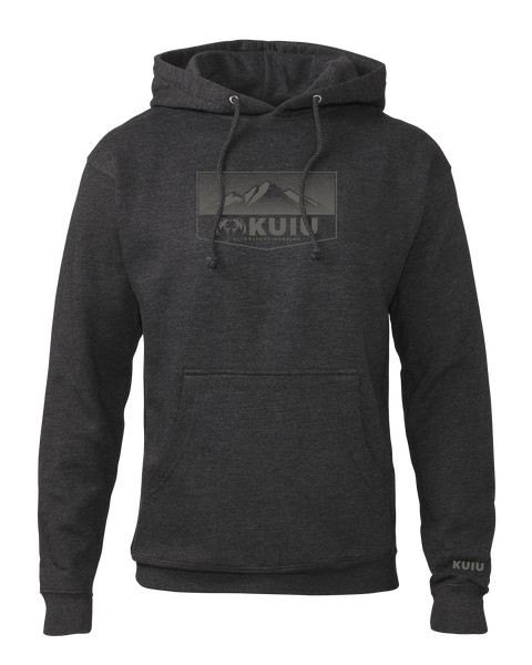 Рыболовная рубашка KUIU Ultralight Mountain Logo Hoodie | Charcoal