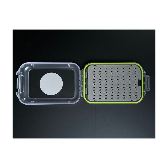 Коробка для мушек Adamsbuilt Fly Fish Food Logo Fly Box - Clear W/Page, Medium W/Easy Grip