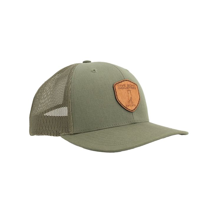 Головной убор Leather Shield Snapback Hat - Loden