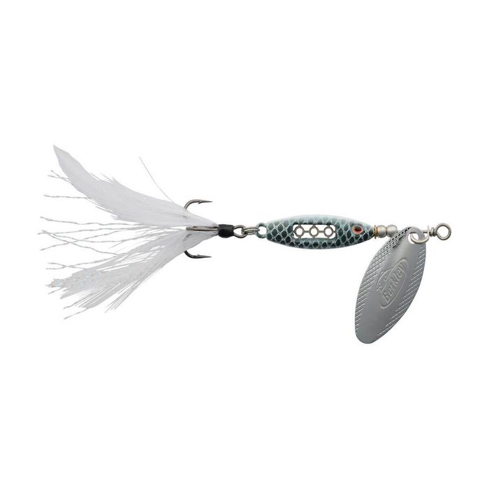Вращающаяся блесна Berkley Dough Rider Minnow Inline Spinner - Metallic Natural Shad, 1/4o