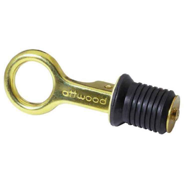 Сливная пробка для лодки Attwood Corp Attwood Drain Plug Brass Snap