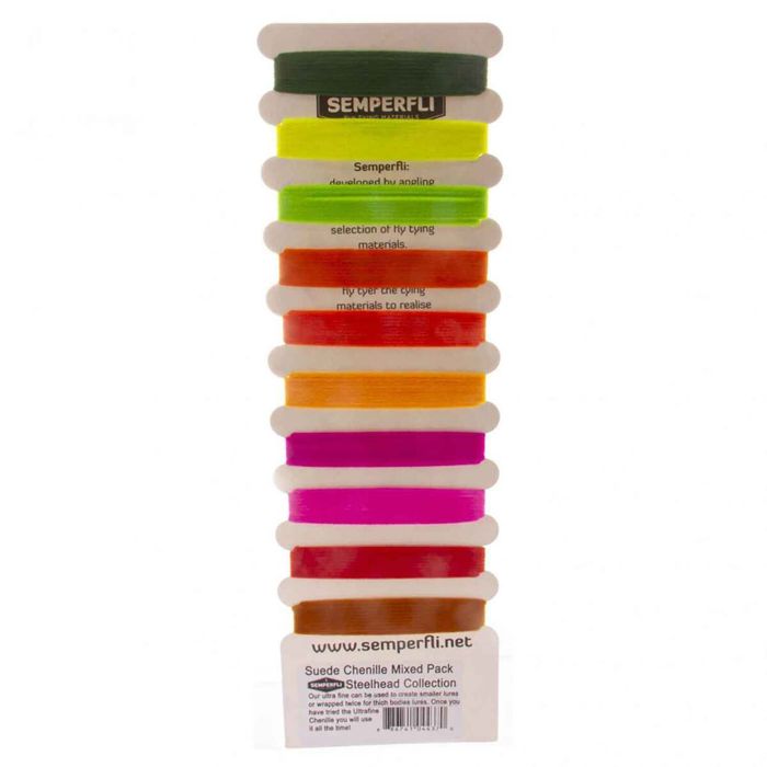 Материал для вязания мушек Semperfli Suede Fly Tying Chenille Mixed Pack