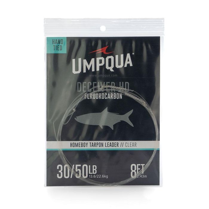 Поводковый материал Umpqua Homeboy Tarpon Fluoro Leader - 8' - Clear / 30/50 lb