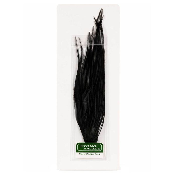 Материал для вязания мушек Ewing Feather Birds Ewing Wooly Bugger Fly Tying Feathers - Bla