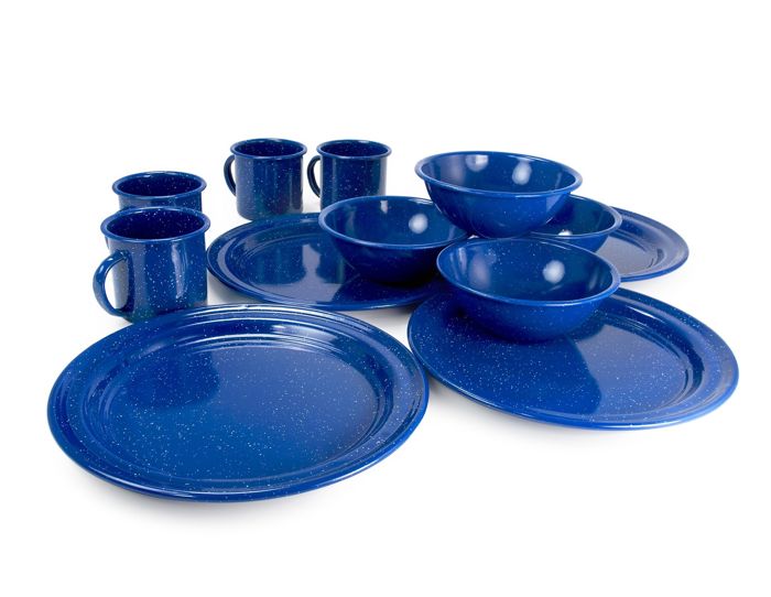 Походная посуда GSI Outdoors Sierra Enamelware 4 Person Table Set