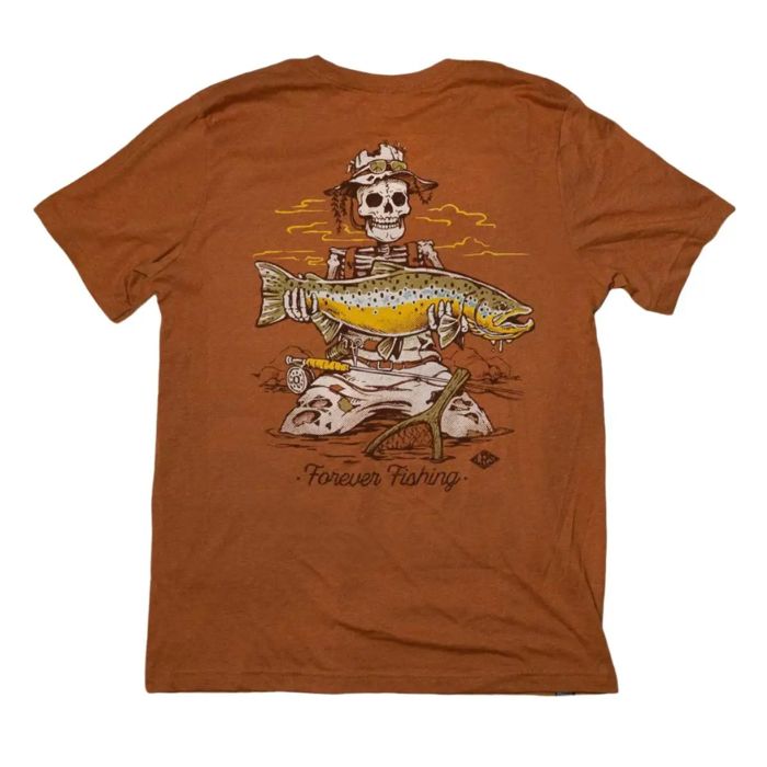 Рыболовная рубашка Lakes Rivers Streams Forever Fishing Brown Trout Tee - Medium