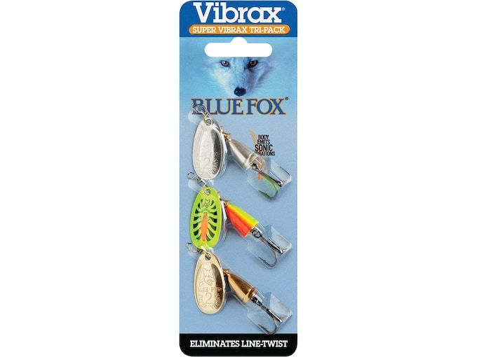 Вращающаяся блесна Blue Fox Super Vibrax Inline Spinner Tri-Pack