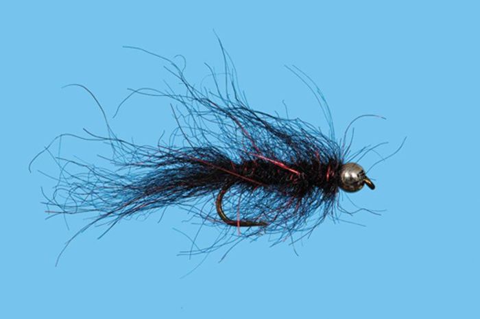Материал для вязания мушек Simi Seal Leech Bead Head - Black / Red - #10