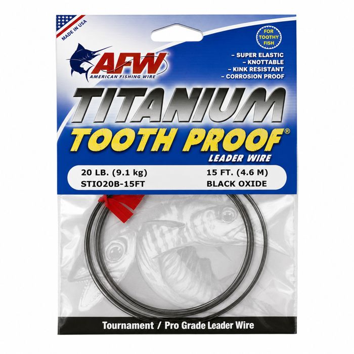 Поводковый материал AFW Titanium Tooth Proof - Leader Wire
