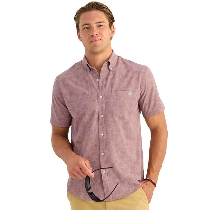 Рыболовная рубашка Huk Men's KC Kona Button-Down Short Sleeve Fishing Shirt