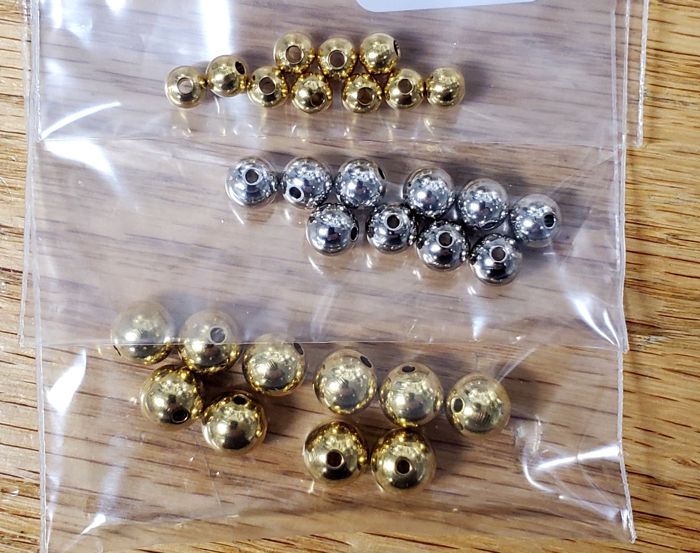 Материал для вязания мушек Musky Shop Solid Brass Beads (per 10 pack)