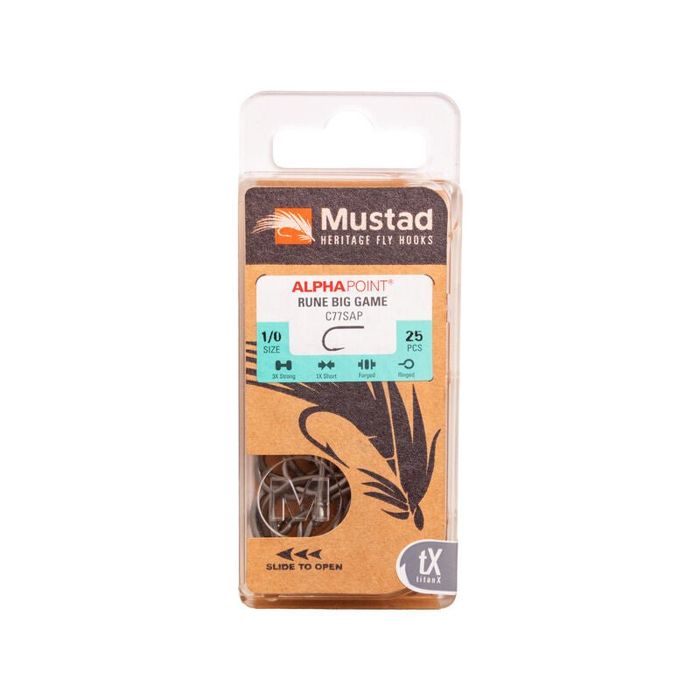 Крючки Hareline Mustad - Rune Big Game Hook C77SAP