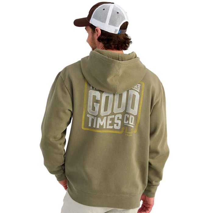 Рыболовная рубашка Huk Men's Tight Lines Cotton Fleece Fishing Hoodie