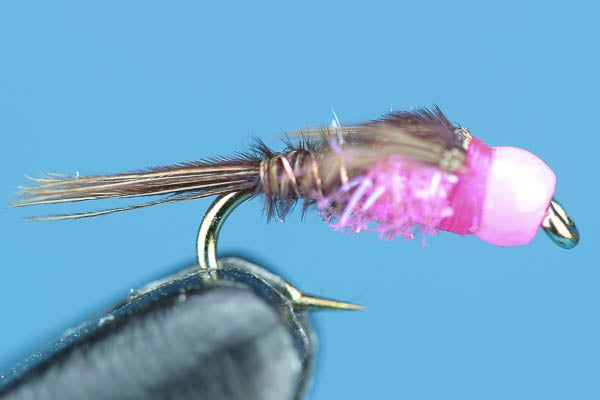 Мушки Big Y Fly Co. Pink Pheasant Tail - Beadhead
