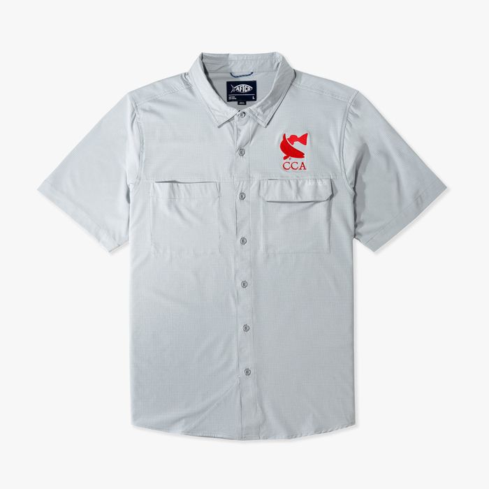 Рыболовная рубашка MENS CCA Air-O Mesh SS Button Down Shirt