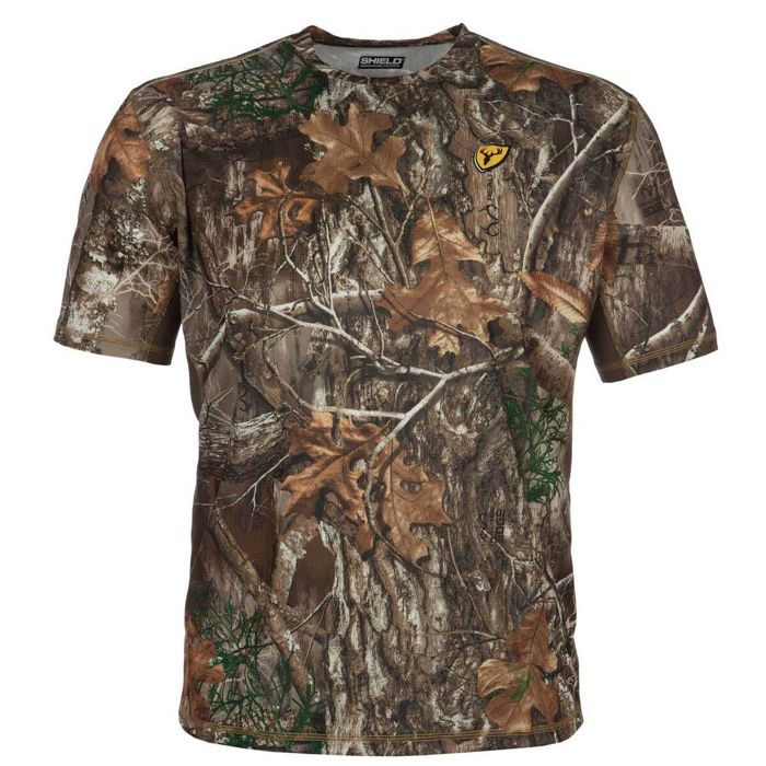 Рыболовная рубашка Blocker Outdoors Men's Realtree Edge Angatec Short Sleeve Hunting Shirt