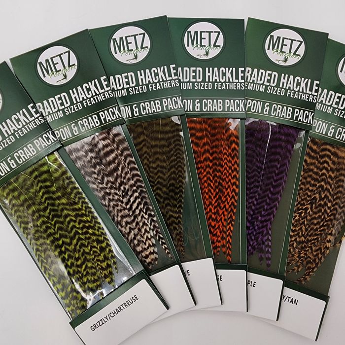 Материал для вязания мушек J. Stockard Fly Fishing Hackle Tarpon/Crab Pack