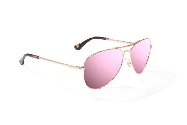 Поляризационные очки Bajío Soldado Sunglasses - Gold Satin / Rose Mirror / Polycarbonate L