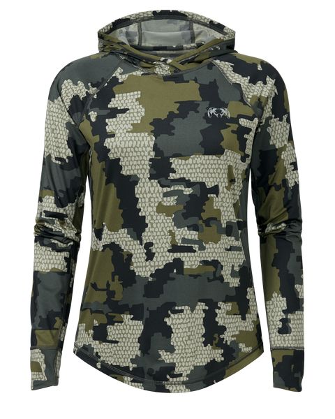 Рыболовная рубашка KUIU Women's Gila LS Hoodie | Verde