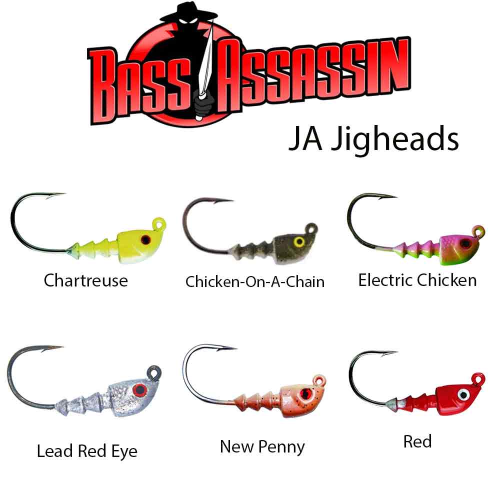 Джиг-головки Bass Assassin 1/16OZ JA Jighead 4Pk - RED