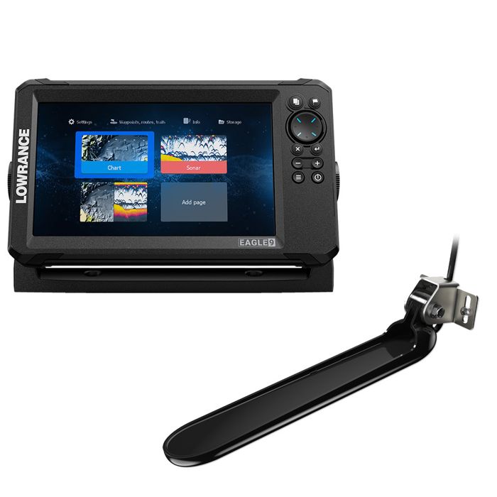 Эхолот Lowrance Eagle 9 Fishfinder Chartplotter w/TripleShot Transom-Mount Transducer and