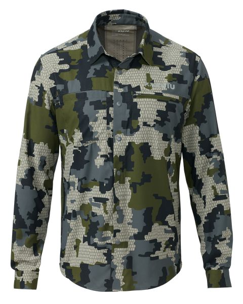 Рыболовная рубашка KUIU Mesa Vented LS Snap Shirt | Verde