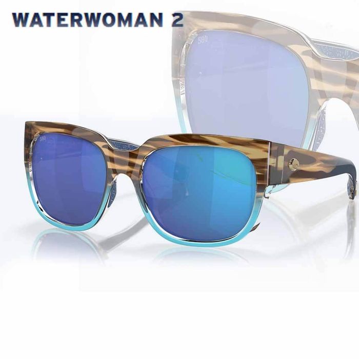 Поляризационные очки Costa Waterwoman 2 Wahoo Frame Sunglasses - 580G BLUE MIRROR