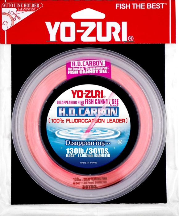 Поводковый материал Yo-Zuri H.D. Carbon Disappearing Pink Fluorocarbon Leader - 30 yd