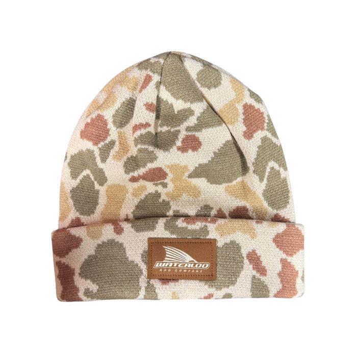Головной убор Waterloo Rods Waterloo Harvest Duck Camo Beanie - Tails Up