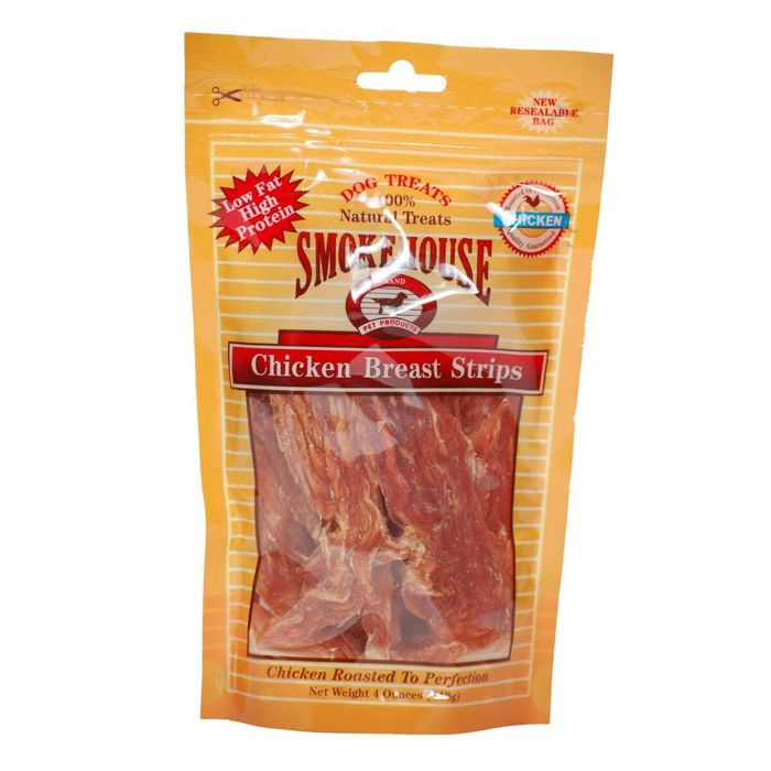 Снаряжение для собаки Smokehouse Chicken Breast Strips Dog Treats