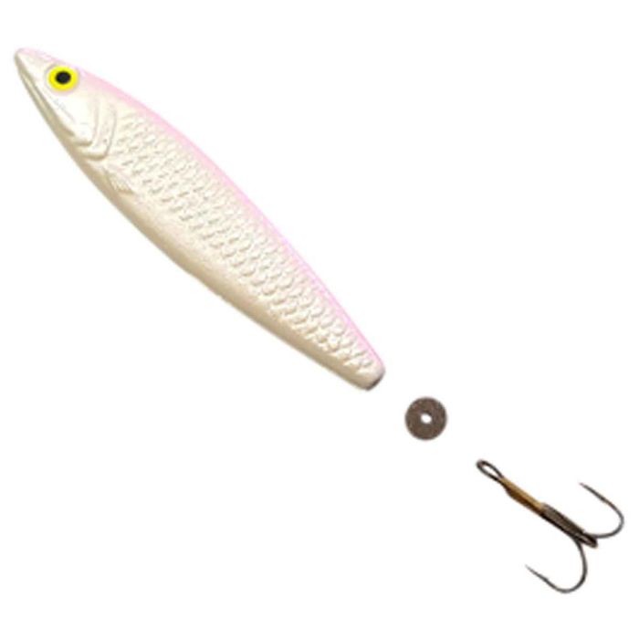 Колеблющаяся блесна Buzz Bomb Zzinger Jigging Spoon - Pink/Pearl 2-1/2oz, 3-1/2in