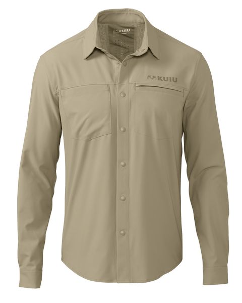 Рыболовная рубашка KUIU Outlet Mesa Vented LS Snap Shirt | Bone