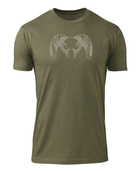 Рыболовная рубашка KUIU Engraved Ram T-Shirt | Military Green