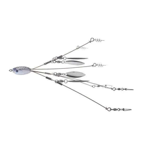 Готовая оснастка Hog Farmer Tactical Bassin Mini Flex Rig 4 Blade