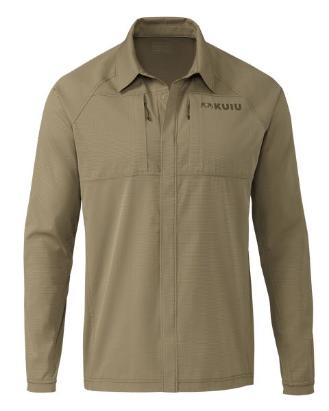 Рыболовная рубашка KUIU Tiburon Hybrid Snap Shirt | Khaki