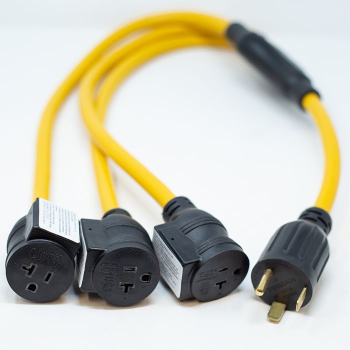 Кабель для электроники Firman Heavy Duty TT-30P to (3) 5-20R, 3' Outdoor Power Cord