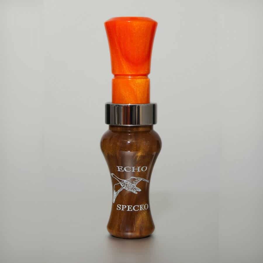 Манок Echo Calls Acrylic Specklebelly Goose Calls - Carmel Pearl Barrel - Orange Pearl Ins