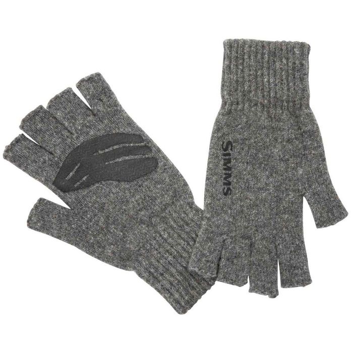 Перчатки Simms Men's Wool Fishing Fingerless Mitts - Steel - L/XL